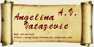 Angelina Vatazević vizit kartica